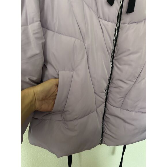 Free People Hailey Puffer Coat Jacket Lilac Cloud Medium - Picture 9 of 14